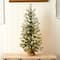 3ft. Pre-Lit Artificial Christmas Tree in Burlap Base, Clear LED Lights